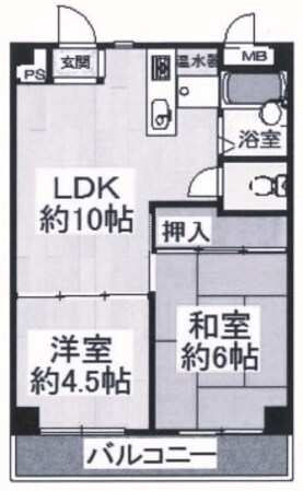 メインリバー住吉川の物件間取画像